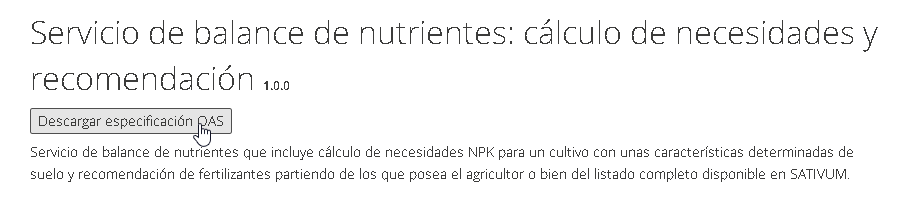 Especificación OAS